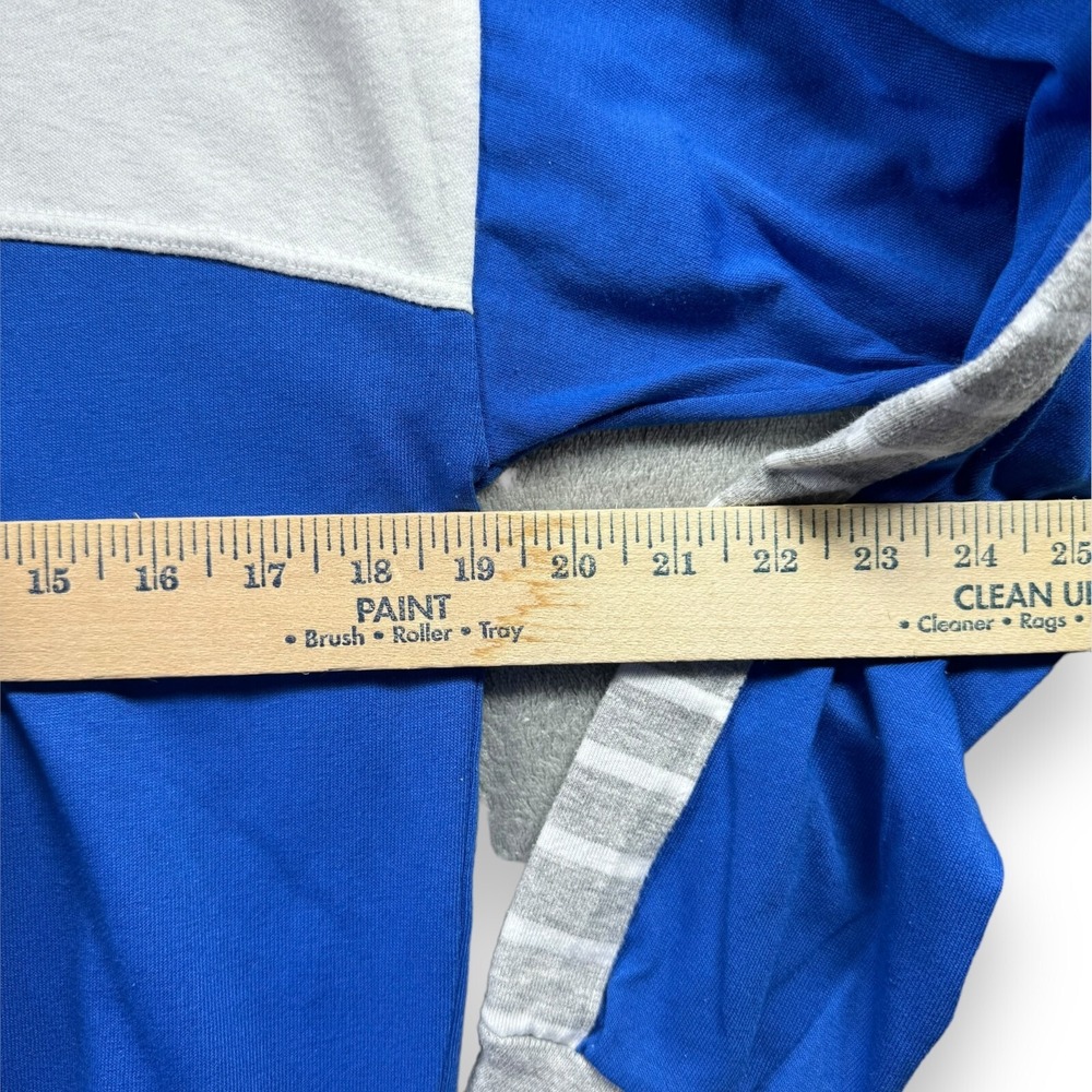 Reflex-5 Mens Sweatshirt Long Sleeves Crew Neck Pullover Colorblock Blue Gray M - Picture 5 of 8